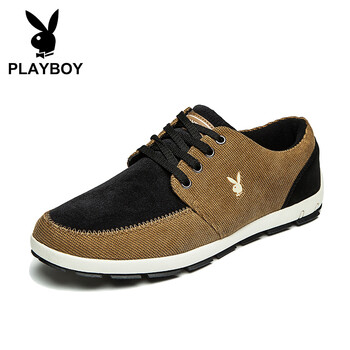 花花公子（PLAYBOY）男士黑/卡其 41