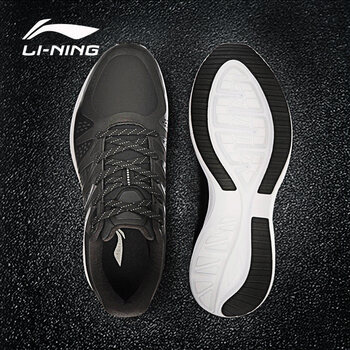 李寧（LI-NING）跑步鞋新基礎(chǔ)黑/銀灰/基礎(chǔ)白 