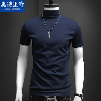 奧德里奇（Aodeliqi） 短袖 男士T恤 寶藍色 XL，L，加大，XXL，M，XXXL
