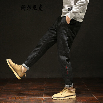 海沛尼克 哈倫褲 原創(chuàng  )設計 男士牛仔褲