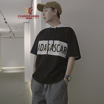 C2潮朝（C2 CHAOZHAO） 短袖 男士T恤 黑色a003HT016 XL，L，XXL，M