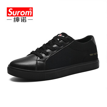 紳諾（SUROM）男士1741-黑色-網(wǎng)面款 42