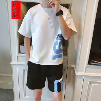 古萊登（GODLIKE） 長袖 男士T恤 D411白色套裝 S，XL，L，XXXL，XXL，M