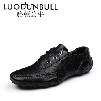 駱頓公牛（LUODUNBULL）男士8890黑色-系帶 40