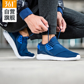 361度跑步鞋莊園藍/數(shù)碼藍 44，45以上，39，40，41，42，43