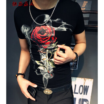 快樂嘉人 短袖 男士T恤 黑色 S，XL，L，XXXL，M，XXL