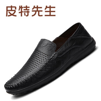 皮特先生男士8008黑色鏤空 39