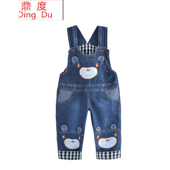 牛仔罩褲