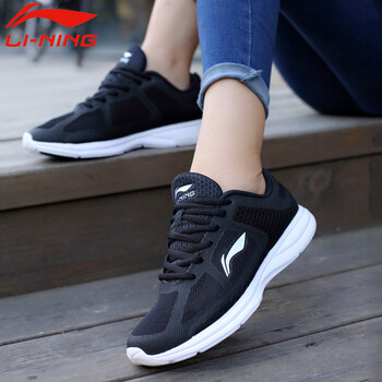 李寧（LI-NING）跑步鞋新基礎(chǔ)黑/基礎(chǔ)白-4 35.5