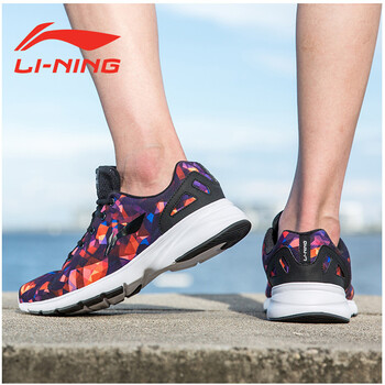 李寧（LI-NING）跑步鞋橙色/新基礎(chǔ)黑-4 39