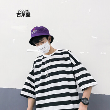 古萊登（GODLIKE） 短袖 男士T恤 黑色D312-TT19 