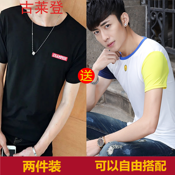 古萊登（GODLIKE） 短袖 男士T恤 刺繡黑送叮當藍領(lǐng) 