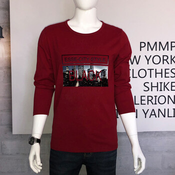 獅克（SHIKE） 長袖 男士T恤 紅色 XL，L，XXL，XXXL，加大