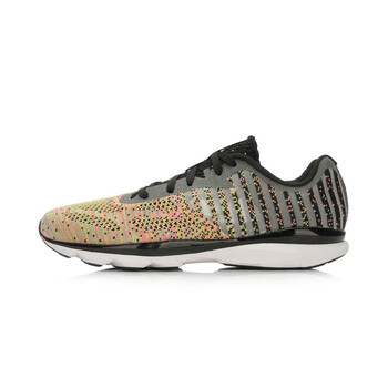 李寧（LI-NING）跑步鞋新基礎(chǔ)黑/熒光果粉 35以下