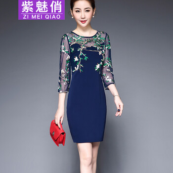媽媽網(wǎng)紗女裝裙
