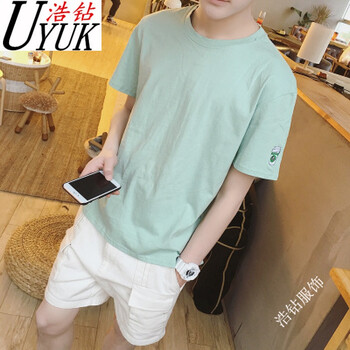 UYUK 無(wú)袖 男士T恤 水杯淺綠 XL，L，M，XXL