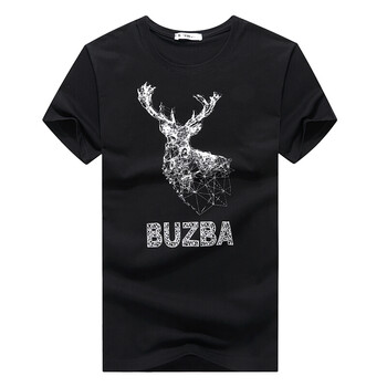 步之霸（BUZBA） 短袖 男士T恤 黑色 XL