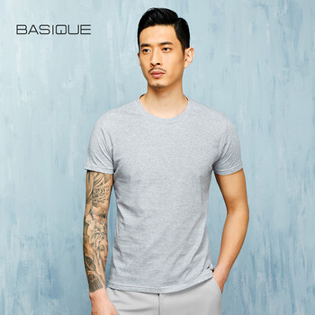 元本 短袖 男士T恤 花灰色 S，XL，XS，L，M，XXL