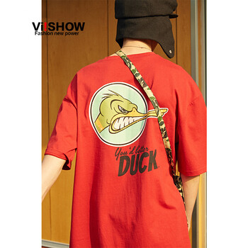 viishow 短袖 男士T恤 紅色TD1620182  