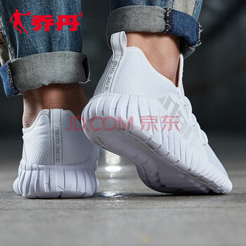 喬丹（QIAODAN）跑步鞋白色/銀色(升級(jí)春夏款） 
