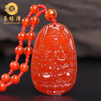 紅瑪瑙吊墜觀音