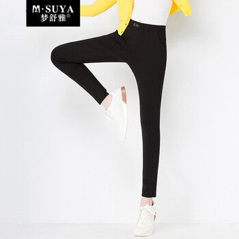 夢(mèng)舒雅（Msuya ） 高腰 鉛筆褲/小腳褲 女 長(cháng)褲 休閑褲