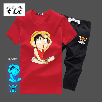 古萊登（GODLIKE） 短袖 男士T恤 路飛4紅 S，XL，L，XXL，XXXL，M