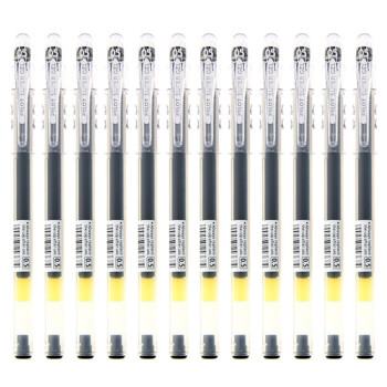日本百乐（PILOT）BL-SG-5 大容量中性笔/啫喱笔 学生用笔 0.5mm 黑色（12支装）原装进口