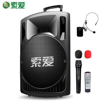 索愛（soaiy）  音箱/音響 15英寸單手麥+單耳麥