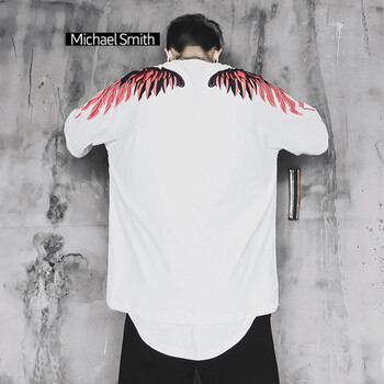 邁克史密斯（Michael Smith） 短袖 男士T恤 白紅色 S，XL，L，M