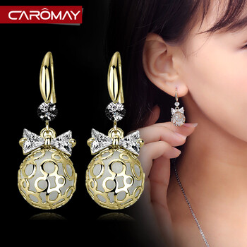 CAROMAY耳環(huán)合金，合成水晶