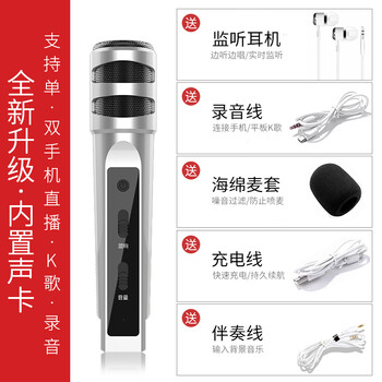 第一眼 M12 手持式，支撐，懸掛式 麥克風(fēng) 銀灰色