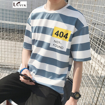 有衣有靠（UYUK） 短袖 男士T恤 藍色 XL，L，M，XXL