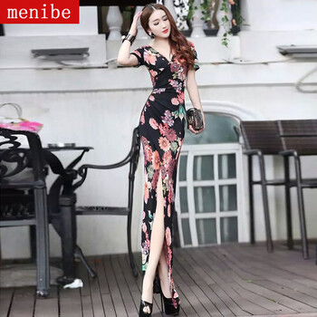 menibe  印花 連衣裙