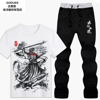 古萊登（GODLIKE） 短袖 男士T恤 1#長(zhǎng)褲套裝 