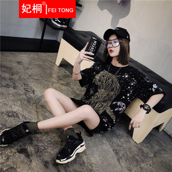 妃桐（FEI TONG） 印花 短袖 T恤 女 圓領(lǐng)