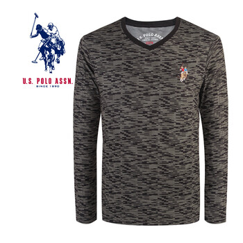 U.S.POLO ASSN. 短袖 男士T恤 黃色 