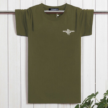 英菲蘭朵（YING FEI LAN DUO） 短袖 男士T恤 軍綠色  火箭 加大