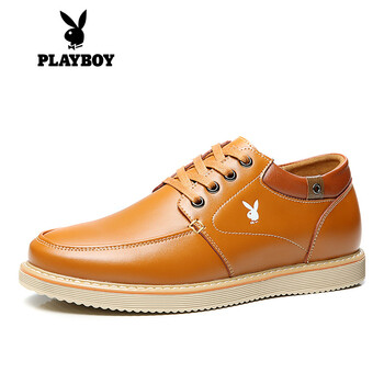 花花公子（PLAYBOY）男士棕色內(nèi)增高 42
