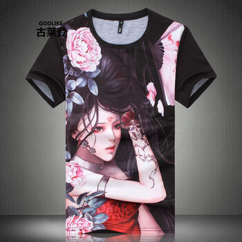 古萊登（GODLIKE） 短袖 男士T恤 850黑色 