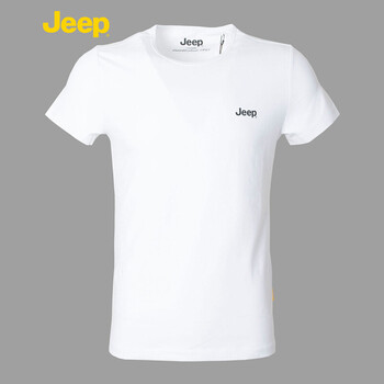 Jeep 短袖 男士T恤 白色A1 