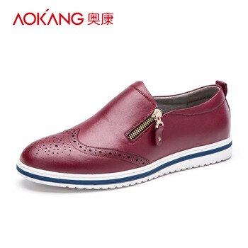 奧康（Aokang）男士酒紅色165211635 