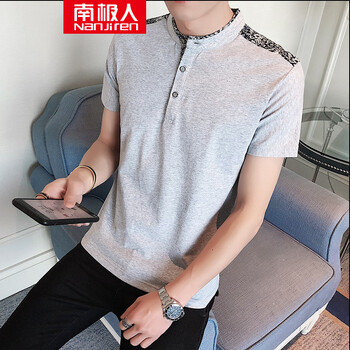 南極人（Nanjiren） 短袖 男士T恤 6006灰色 XL，L，XXL，XXXL，M