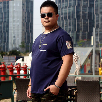 統(tǒng)奧（TELONAOEL） 短袖 男士T恤 寶藍(lán)-9020款-手臂星空彩圖塊 XXXL