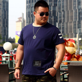 統(tǒng)奧（TELONAOEL） 短袖 男士T恤 寶藍(lán)-9018款-手臂星空條 XXXL