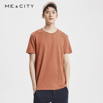 ME&CITY 短袖 男士T恤 孟買棕  