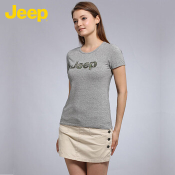 Jeep 口袋 短袖 T恤 女 圓領(lǐng)