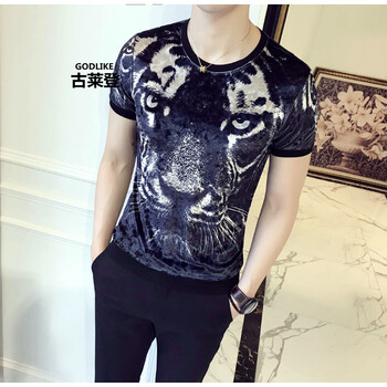 古萊登（GODLIKE） 短袖 男士T恤 老虎頭 S，XL，L，M，XXL，XXXL