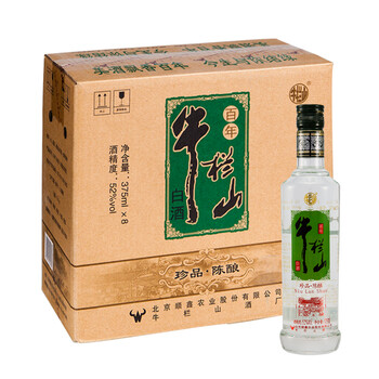 牛欄山（niulanshan）52%VOL375mL-500mL，375ml*8 濃香型，濃香