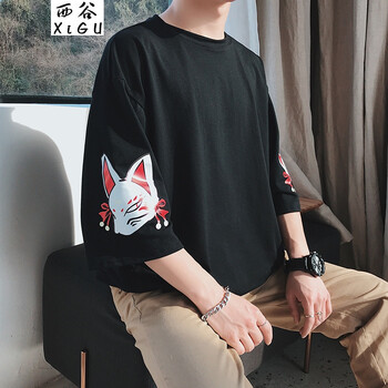 西谷（xigu） 短袖 男士T恤 黑色 S，XL，L，M，XXL